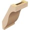 Ekena Millwork 5-inch W x 6-inch D x 10-inch H Baker Rough Cedar Woodgrain TimberThane Knee Brace, Primed BRCUR05X06X10BKRRCPR - alternate 2